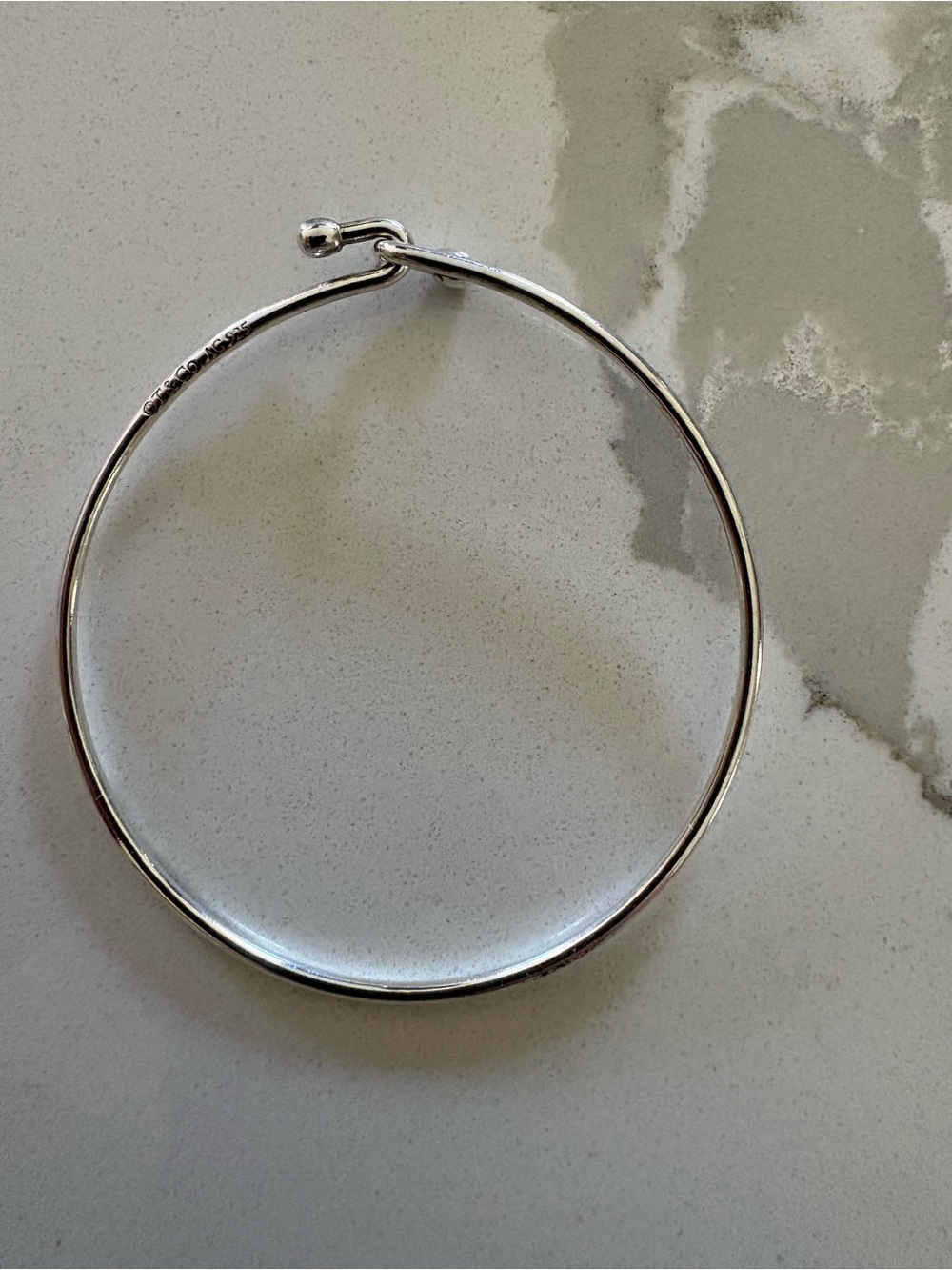 Tiffany & Co. Sterling Silver Round Wire Bracelet